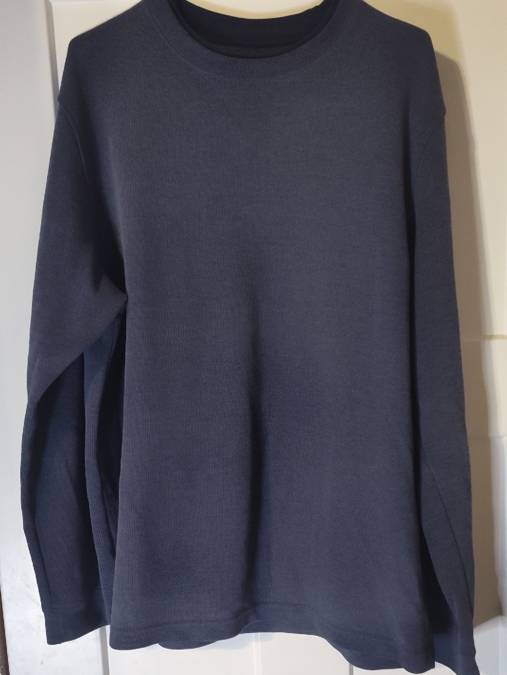 90s Faded Glory Men's Navy Crewneck Knit Sweater